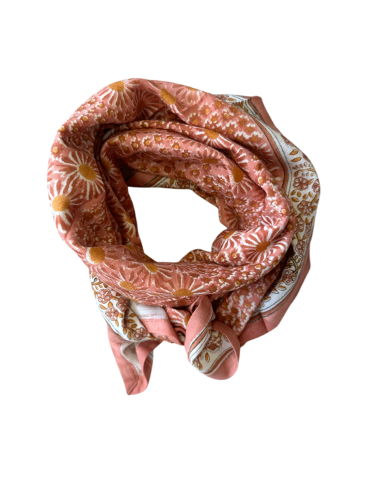 Foulard Adulte Patchwork Blush