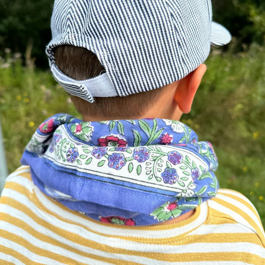 Duo Foulard Matchy Matchy 1 grand et 1 petit So Family LAVANDE
